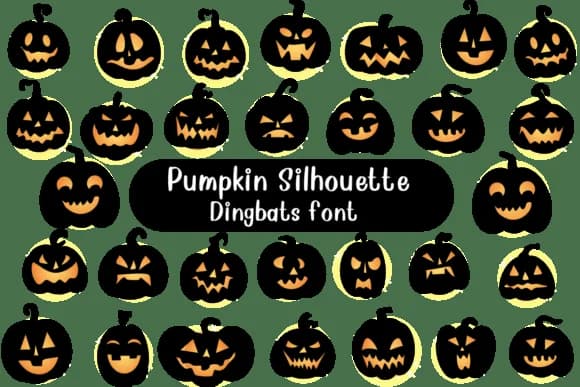 Pumpkin Silhouette by Nongyao — Dingbats Font