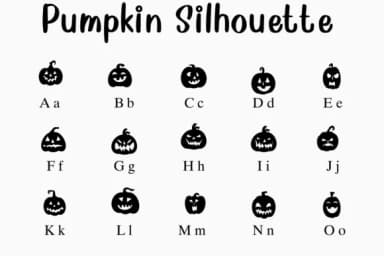 Pumpkin Silhouette by Nongyao — Dingbats Font — thumbnail 2