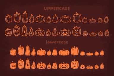 Pumpkins Are Cool by Misti — Dingbats Font — thumbnail 2