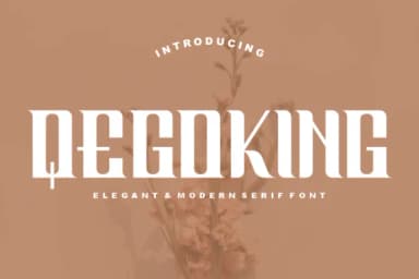 Qegoking by cozzdesign — Slab Serif Font — thumbnail 1