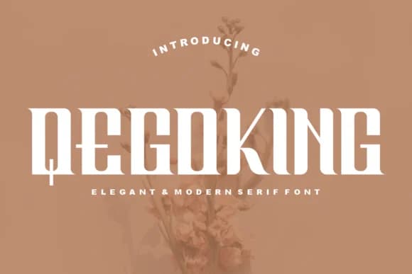 Qegoking by cozzdesign — Slab Serif Font