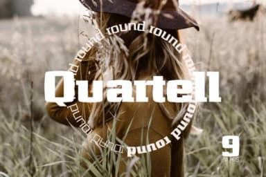 Quartell Round by NREY — Slab Serif Font — thumbnail 1