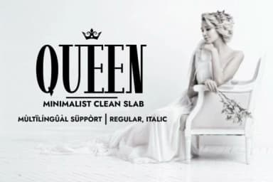 Queen by Minimalistartstudio — Slab Serif Font — thumbnail 1