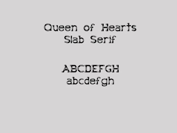 Queen of Hearts by Barbara Zimmermann — Slab Serif Font