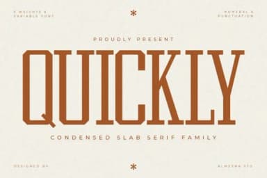 Quickly by Almeera Studio — Slab Serif Font — thumbnail 1