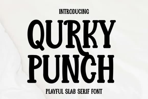 Quirky Punch by Rvandtype — Slab Serif Font