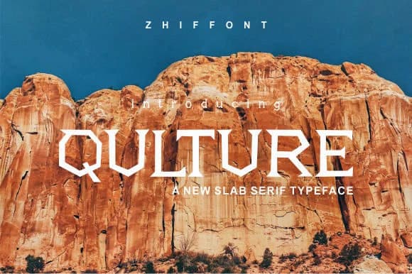 Qulture by Zhiffont — Slab Serif Font