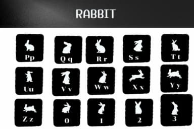 Rabbit by Ketsarin — Dingbats Font — thumbnail 3