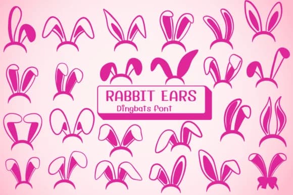 Rabbit Ears by Ketsarin — Dingbats Font