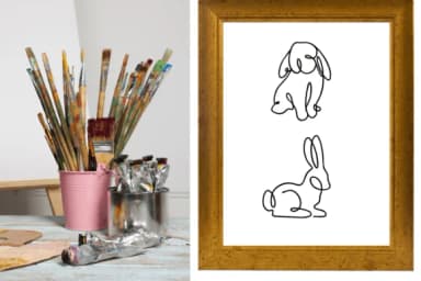 Rabbit Line Art by Nongyao — Dingbats Font — thumbnail 5