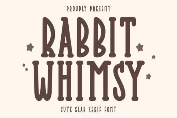 Rabbit Whimsy by CraftedType Studio — Slab Serif Font