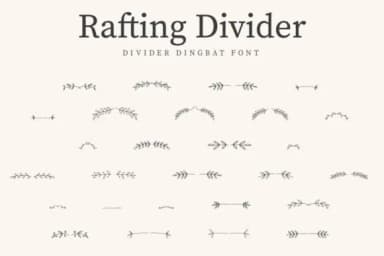 Rafting Divider by CraftedType Studio — Dingbats Font — thumbnail 1