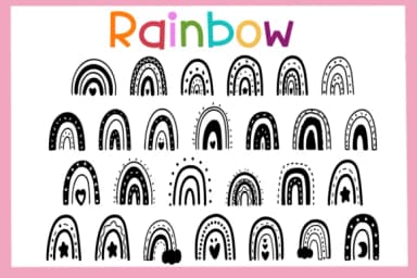 Rainbow by Foam-Design Store — Dingbats Font — thumbnail 1