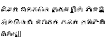 Rainbow by Foam-Design Store — Dingbats Font — thumbnail 7