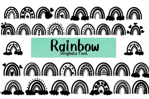 Rainbow by Nongyao — Dingbats Font