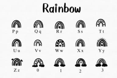 Rainbow by Nongyao — Dingbats Font — thumbnail 3