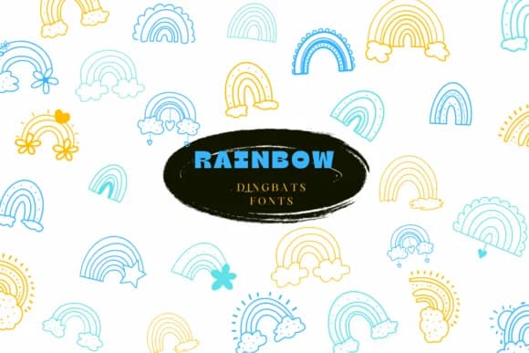 Rainbow by Suphitchaya — Dingbats Font