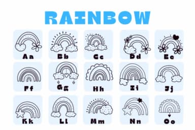Rainbow by Suphitchaya — Dingbats Font — thumbnail 2