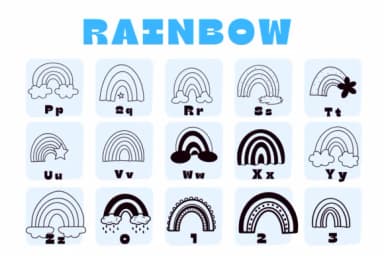 Rainbow by Suphitchaya — Dingbats Font — thumbnail 3