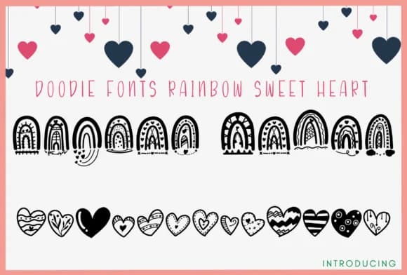 Rainbow Sweet Heart by Itme_digitalart — Dingbats Font