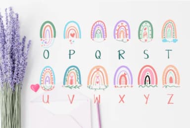 Rainbow Sweet Heart by Itme_digitalart — Dingbats Font — thumbnail 3