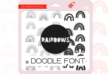 Rainbows Dingbats by WADLEN — Dingbats Font — thumbnail 1
