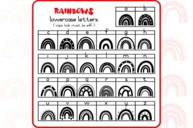 Rainbows Dingbats by WADLEN — Dingbats Font — thumbnail 3