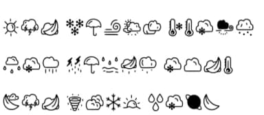 Rainy Season by YandiDesigns — Dingbats Font — thumbnail 6