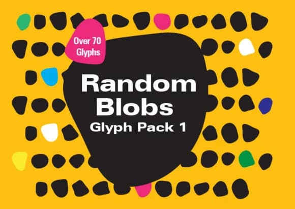 Random Blobs 1 by GraphicsBam Fonts — Dingbats Font