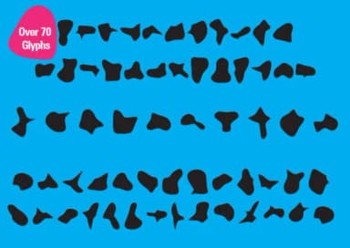 Random Blobs 2 by GraphicsBam Fonts — Dingbats Font — thumbnail 2