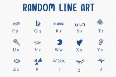 Random Line Art by Sontaya — Dingbats Font — thumbnail 3