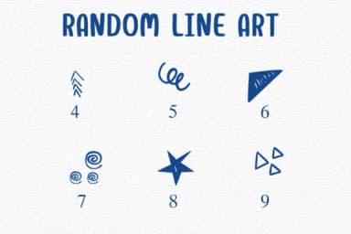 Random Line Art by Sontaya — Dingbats Font — thumbnail 4