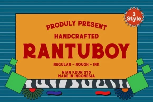 Rantuboy by niankeun — Slab Serif Font