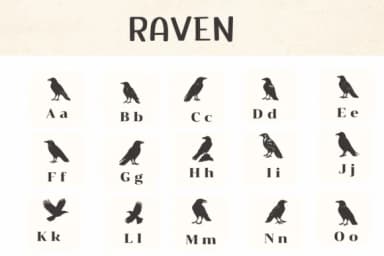 Raven by Ketsarin — Dingbats Font — thumbnail 2