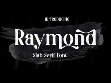 Raymond by Canden Meutuah — Slab Serif Font — thumbnail 1