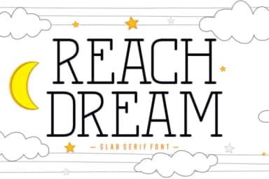 Reach Dream by Jasm (7NTypes) — Slab Serif Font — thumbnail 1
