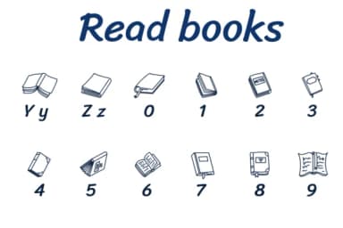 Read Books by Chonada — Dingbats Font — thumbnail 4