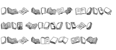 Read Books by Chonada — Dingbats Font — thumbnail 8