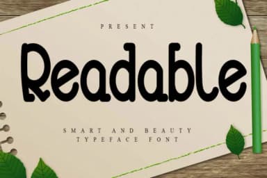 Readable by NYA Letter — Slab Serif Font — thumbnail 1