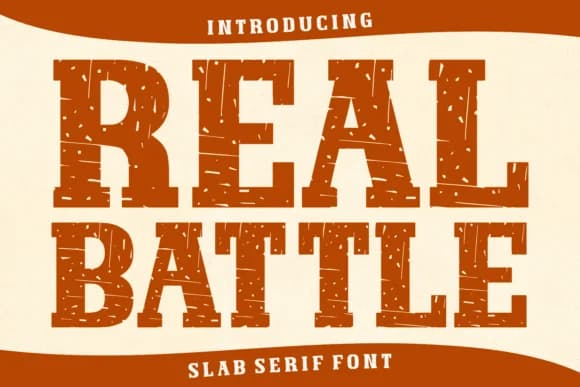 Real Battle by Ade (7NTypes) — Slab Serif Font