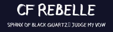 CF Rebelle by Cloutierfontes — Script Handwritten Font — thumbnail 2