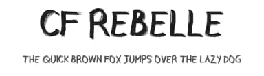 CF Rebelle by Cloutierfontes — Script Handwritten Font — thumbnail 1