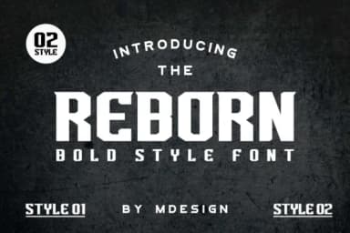Reborn by Saiful Maliki — Slab Serif Font — thumbnail 2