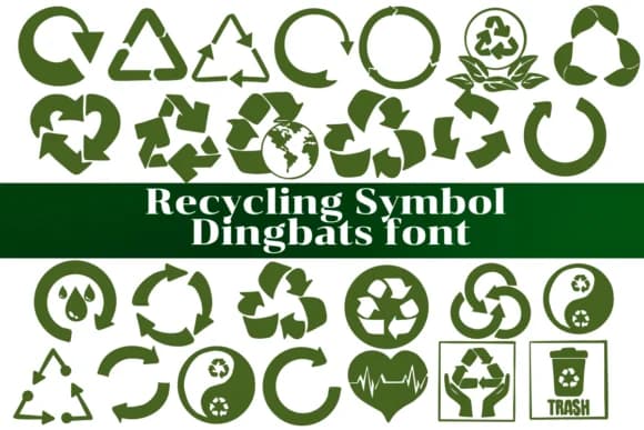 Recycling Symbol by Nongyao — Dingbats Font