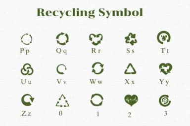 Recycling Symbol by Nongyao — Dingbats Font — thumbnail 3