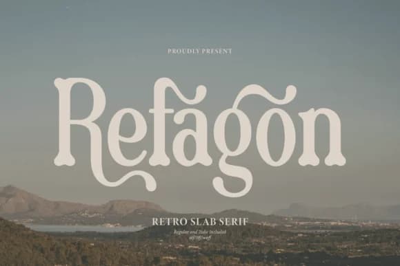 Refagon by Denustudios — Slab Serif Font