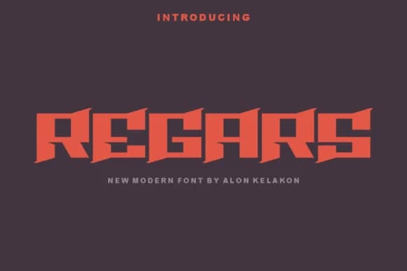 Regars by alonkelakon — Slab Serif Font