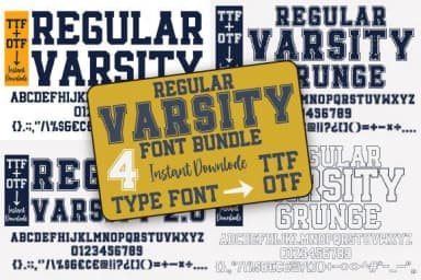 Regular Varsity by BlackCraft — Slab Serif Font — thumbnail 1