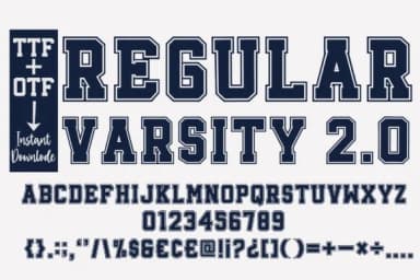 Regular Varsity by BlackCraft — Slab Serif Font — thumbnail 3
