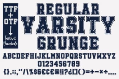 Regular Varsity by BlackCraft — Slab Serif Font — thumbnail 4